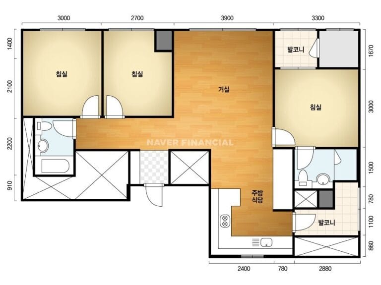 올림픽파크포레온-25평-C타입-평면도