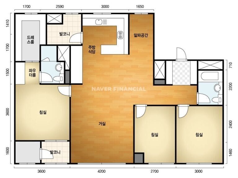 올림픽파크포레온-34평-A타입-평면도