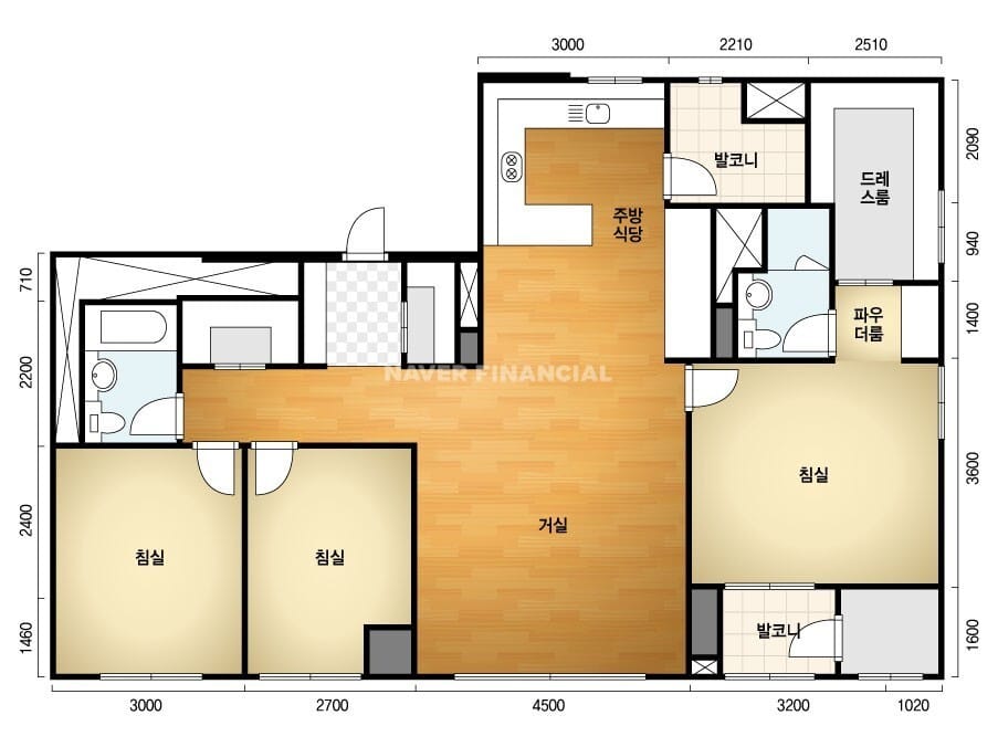올림픽파크포레온-34평-E타입-평면도