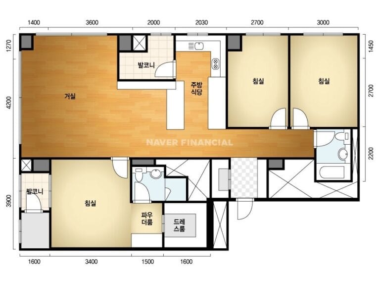 올림픽파크포레온-34평-F타입-평면도